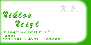 miklos meizl business card